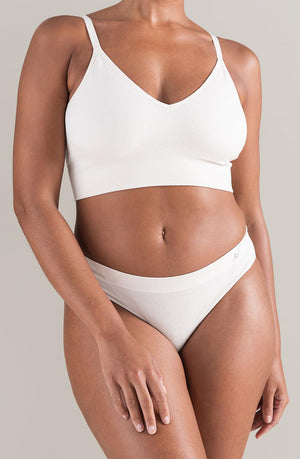 The Tencel High Leg Brief White Sand-Katys Boutique