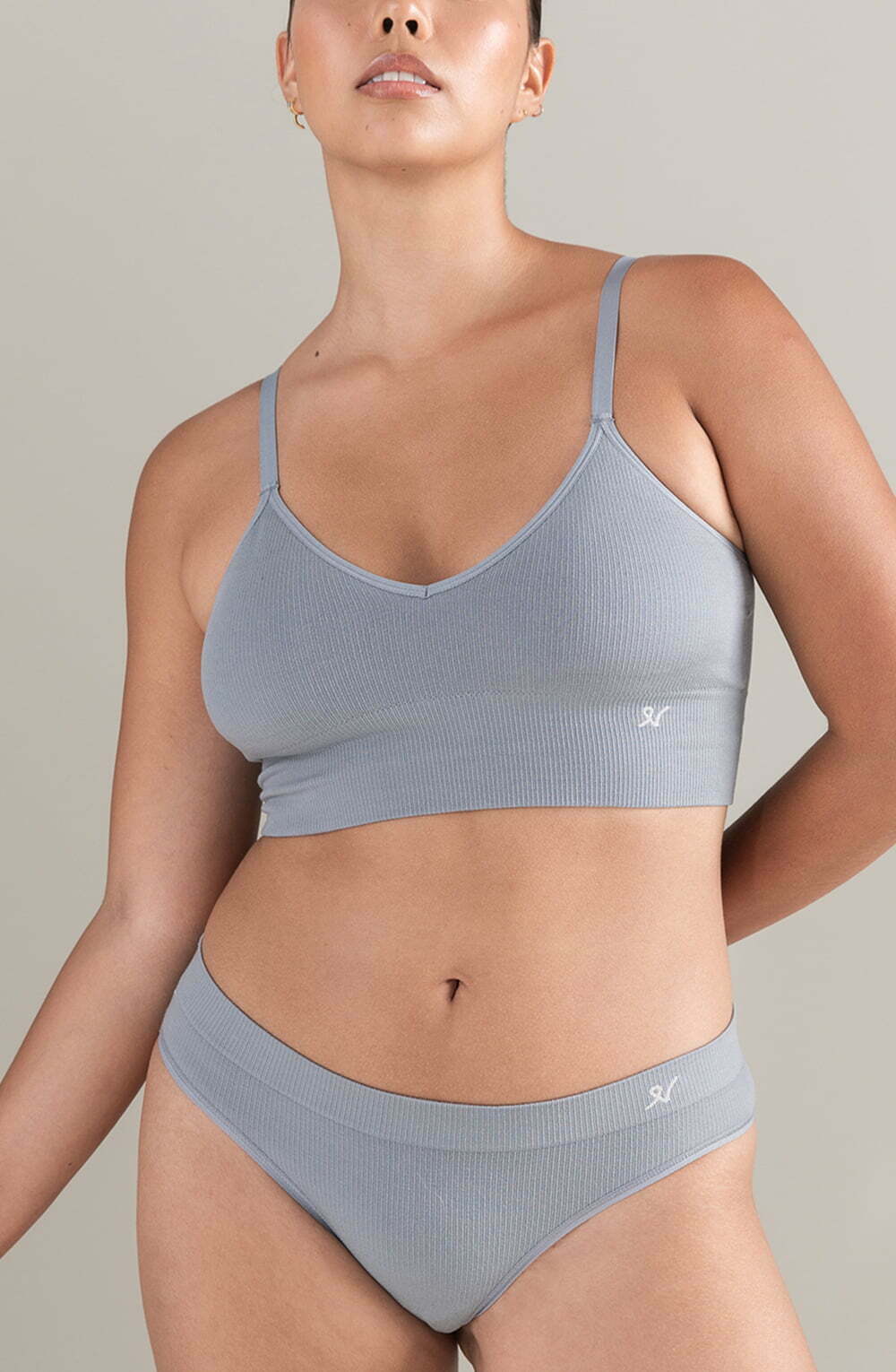 The Tencel Seamless Bralette Storm Grey-Katys Boutique