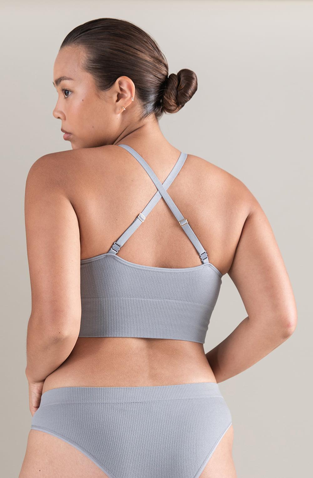 The Tencel Seamless Bralette Storm Grey-Katys Boutique