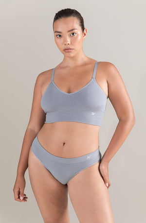 The Tencel Seamless Bralette Storm Grey-Katys Boutique