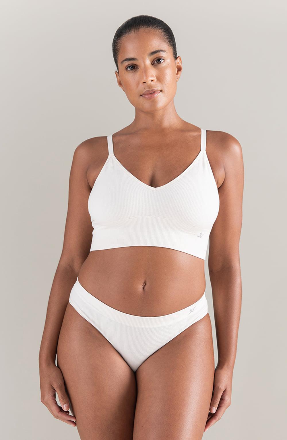 The Tencel Seamless Bralette White Sand-Katys Boutique