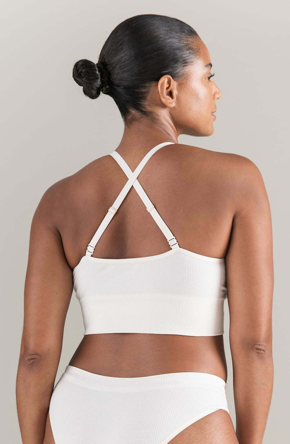 The Tencel Seamless Bralette White Sand-Katys Boutique