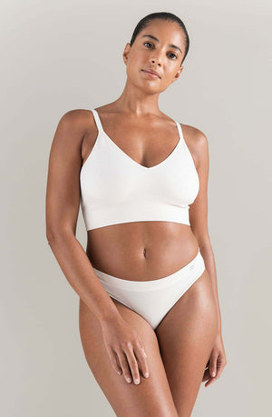 The Tencel Seamless Bralette White Sand-Katys Boutique