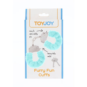 ToyJoy Furry Fun Wrist Cuffs Aqua-Katys Boutique