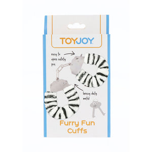 ToyJoy Furry Fun Wrist Cuffs Zebra-Katys Boutique