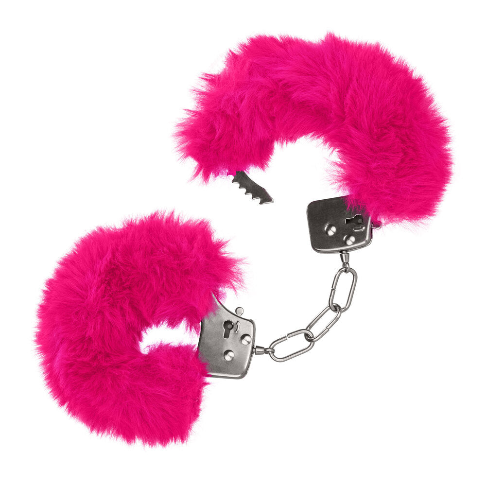 Ultra Fluffy Furry Cuffs Pink-Katys Boutique