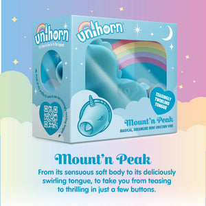 Unihorn Mountn Peak Twirling Tongue Unicorn Vibe-Katys Boutique