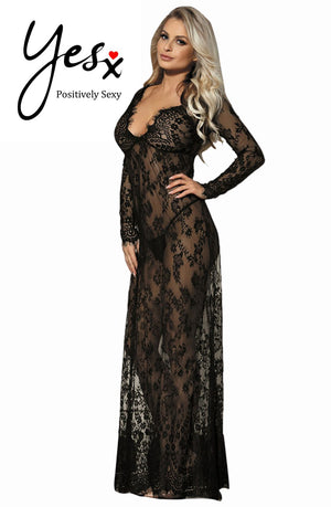 Yesx Yx826 Long Gown & Thong-Katys Boutique