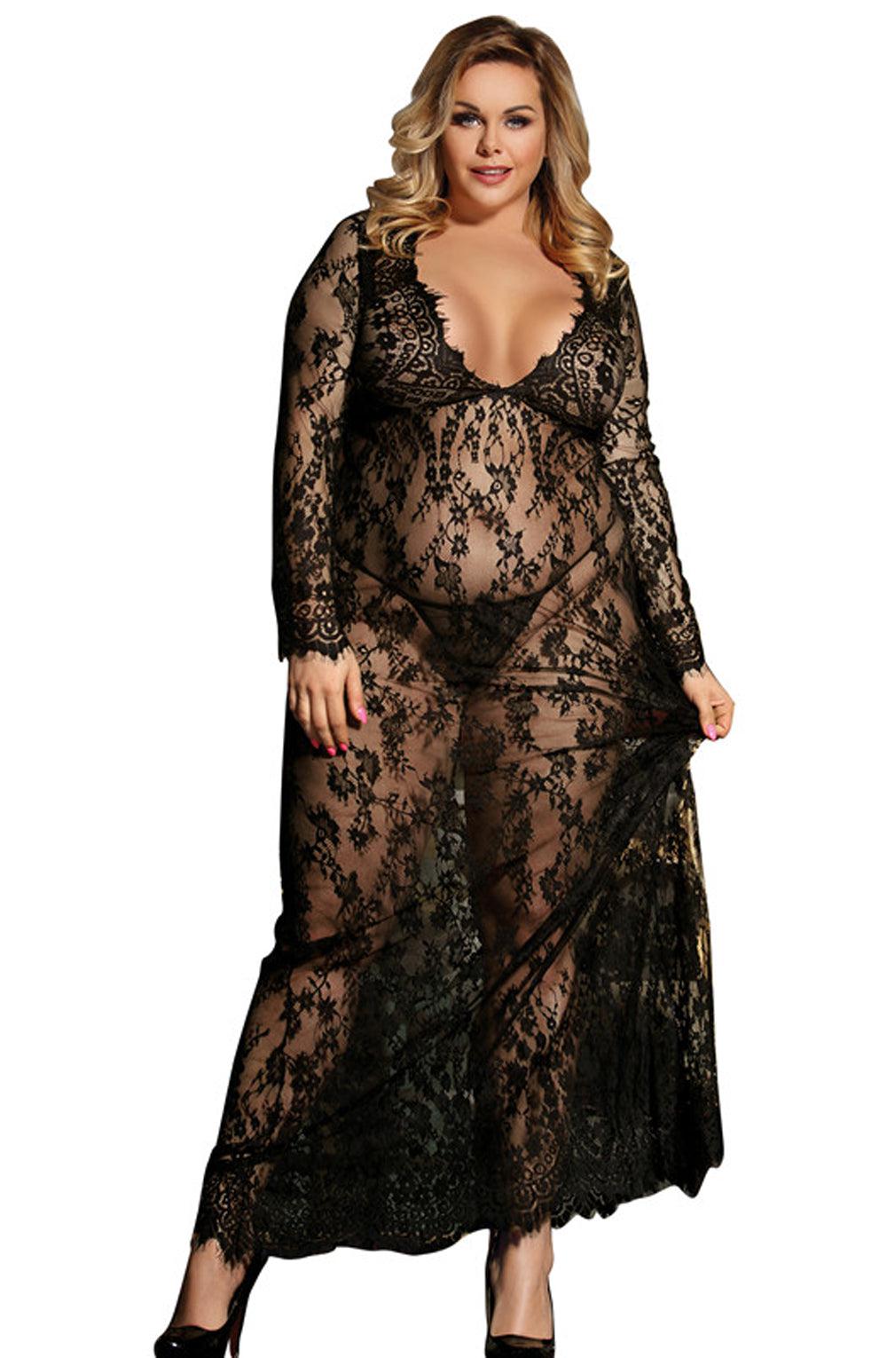 Yesx Yx826Q Long Gown & Thong-Katys Boutique