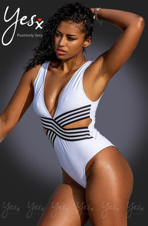 Yesx Yx962 One Piece Swimsuit White-Katys Boutique