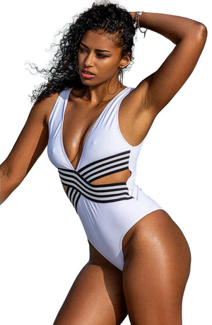 Yesx Yx962 One Piece Swimsuit White-Katys Boutique