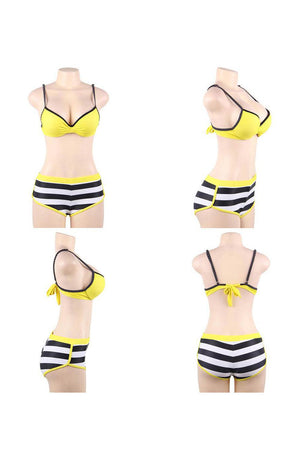 Yesx Yx963 Bikini 3 Piece Set Yellow-Katys Boutique