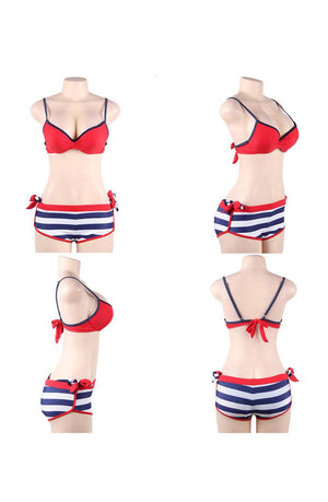 Yesx Yx964 Bikini 3 Piece Set Red-Katys Boutique