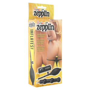 Zepplin Unisex Inflatable Vibrating Anal Wand Black-Katys Boutique