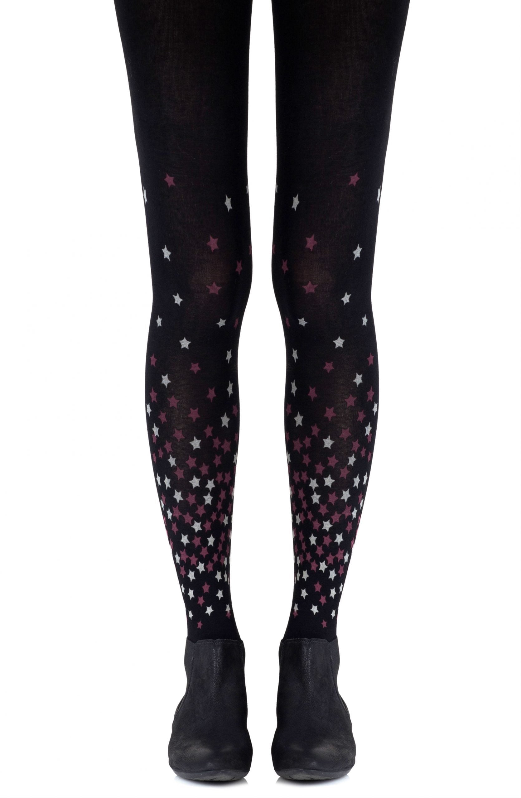 Zohara "Rise And Shine" Burgundy Tights-Katys Boutique