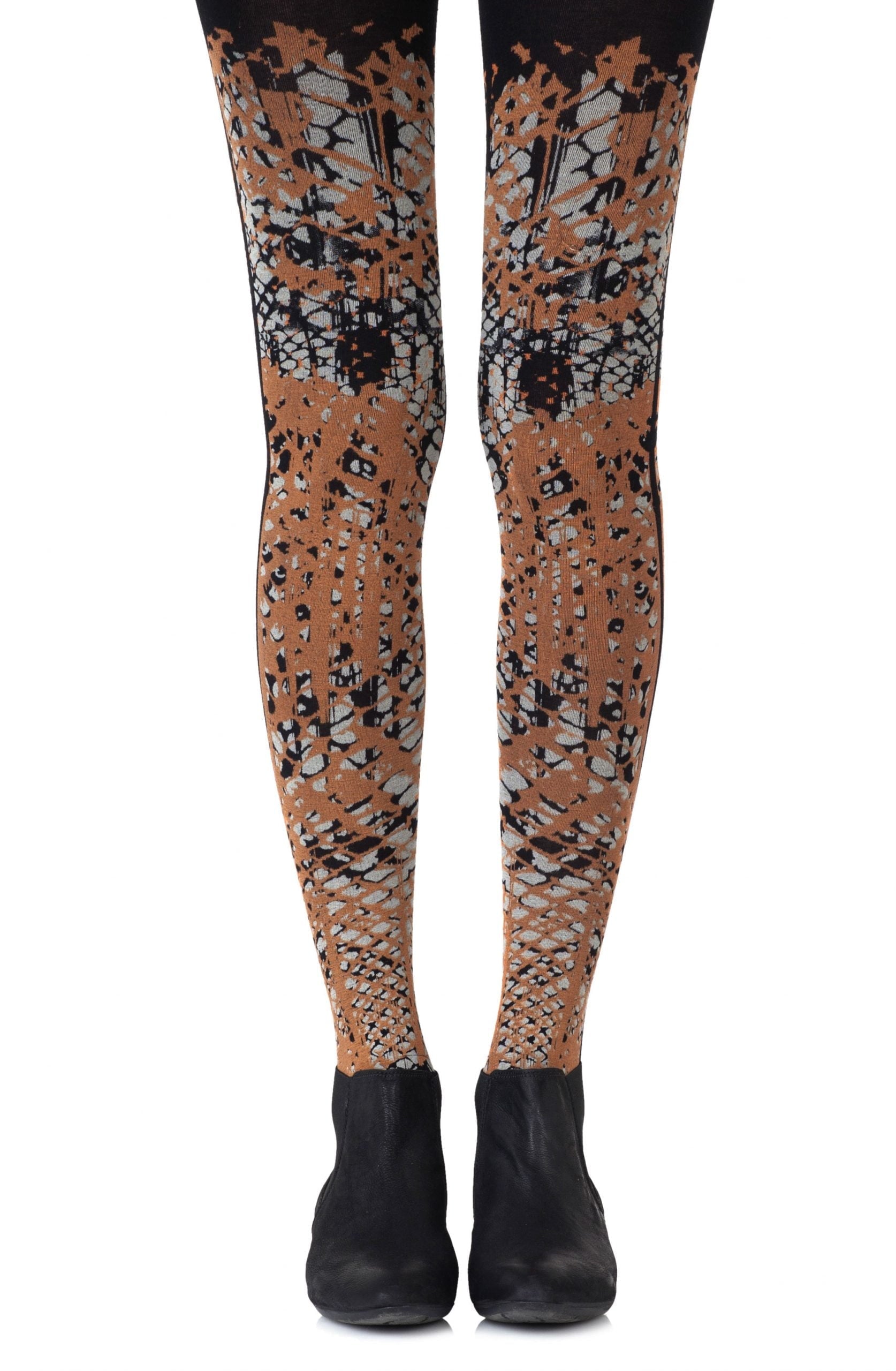 Zohara "Tip The Scale" Orange Tights-Katys Boutique