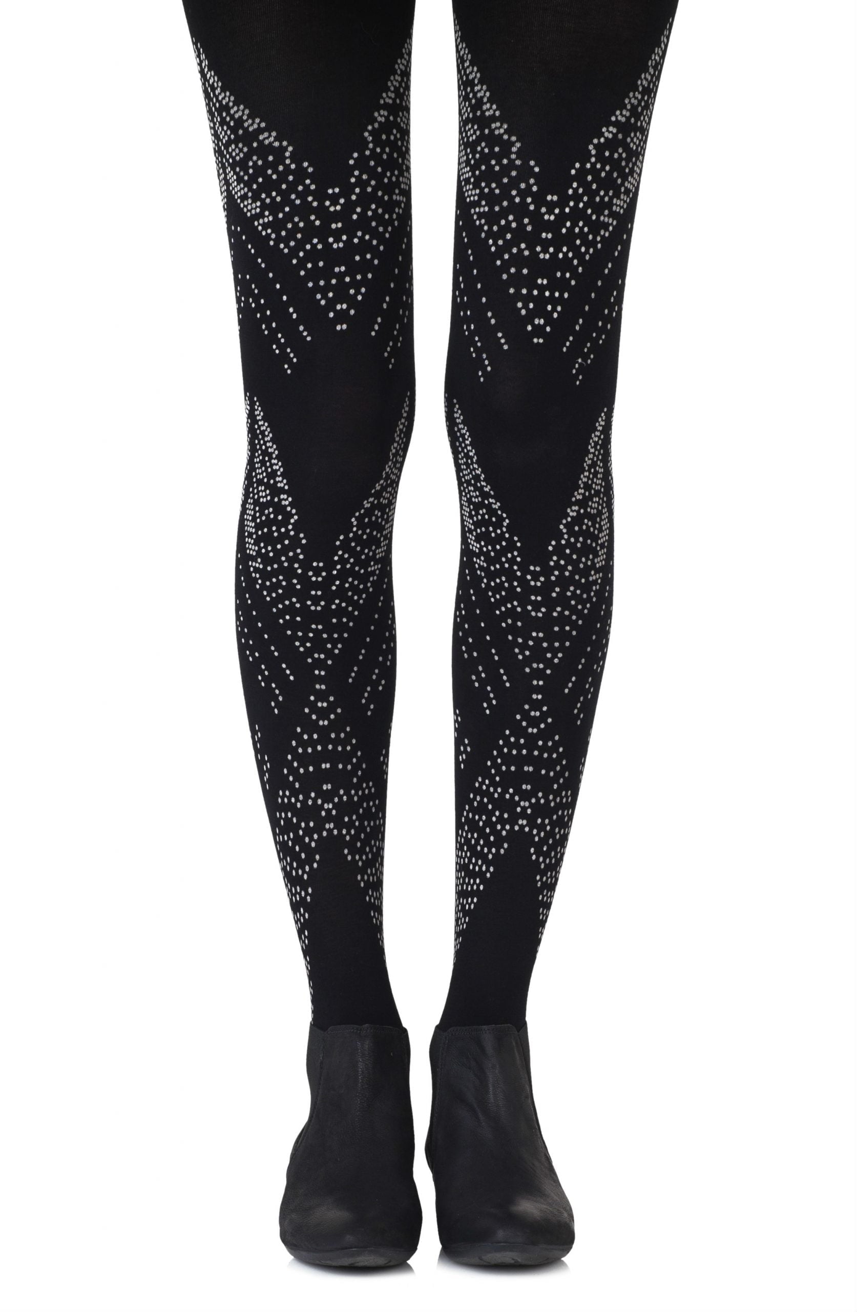 Zohara "You'Re My Darling Angle" Black Tights-Katys Boutique