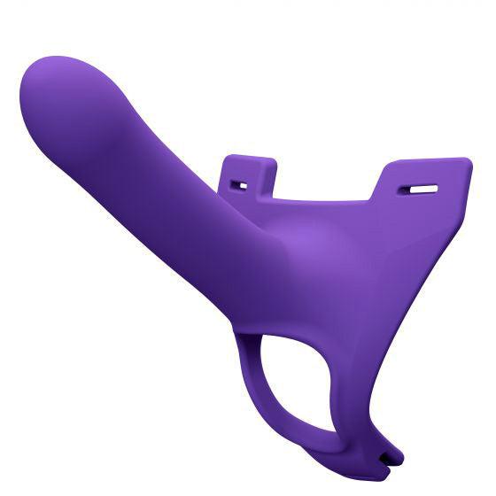 Zoro Silicone Strap on System With Waistbands Purple 5.5 Inch-Katys Boutique